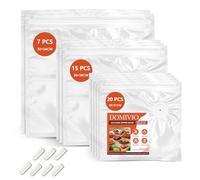 DOMIVIO Reusable Vacuum Sealer Bags for Food, 42 PCS Mixed Sizes ( S/M/L ) 22 x 21cm, 26 x 28cm, 30 x 34cm, BPA-Free Zip Seal Bags with Air Valve for Sous Vide, Meal Prep & Freezer Storage