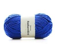 Domiyarn's Premium Sweet Beans Chunky Yarn, 68m / 100g Super Soft Chenille, Beginner or Advanced Crochet Projects, Machine Washable, Use for Knitting Jumpers or Blankets, Over 30 Colours (Azure Blue)