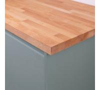 domli Solid Beech Kitchen Worktop - 2000mm X 960mm X 27mm - Premium Wood Worktops 2M Beech Wooden Timber Counter Tops
