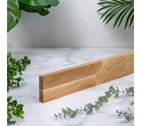 domli Solid Oak Upstand - 3000mm X 80mm X 18mm - Premium Wood Worktop 3M Upstand Solid Oak Real Wood Block Stave