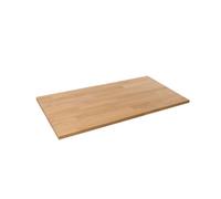 domli Solid Wood Oak Office Desk Top - 1200mm X 500mm X 27mm - Premium European Wooden Rectangular Tabletop Timber Worksurface Table Top