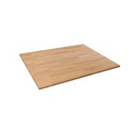domli Solid Wood Oak Office Desk Top - 1200mm X 800mm X 27mm - Premium European Wooden Rectangular Tabletop Timber Worksurface
