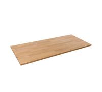 domli Solid Wood Oak Office Desk Top - 1500mm X 500mm X 27mm - Premium European Wooden Rectangular Tabletop Timber Worksurface
