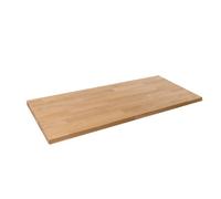 domli Solid Wood Oak Office Desk Top - 1500mm X 500mm X 40mm - Premium European Wooden Rectangular Tabletop Timber Worksurface