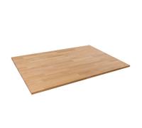 domli Solid Wood Oak Office Desk Top - 1500mm X 800mm X 27mm - Premium European Wooden Rectangular Tabletop Timber Worksurface