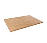 domli Solid Wood Oak Office Desk Top - 1500mm X 800mm X 40mm - Premium European Wooden Rectangular Tabletop Timber Worksurface