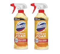 Dommestos Upside Down Spray Power Foam Citrus Blast - 450 ml (Pack of 2) | Powerful Multi-Surface Cleaner | Kills 99.9% of Bacteria & Viruses