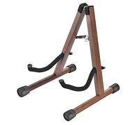 DOMMI Guitar Stand, Wooden Guitar Stand for Acoustic Guitars, Electric and Bass, Folding A-Frame Acoustic Guitar Stand with Non-Slip Rubber and Soft Foam Arms, Easy to Assemble, Portable for Travel
