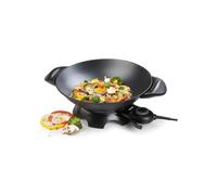Domo DO8708W Electric Wok, Aluminium, 2200 W, 5 liters, Black,35.5cm / 5L