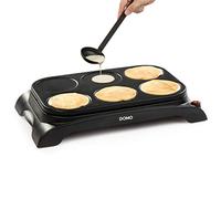 Domo DO8709P Pancake Maker, 1000 W, Black