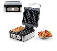 Domo DO9047W/N waffle machine (1400 watts, for extra thick square Belgian/Brussels waffles)