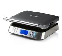 Domo DO9219W Digital Ultra Control Waffle Maker, Metal, 1600 W, Silver