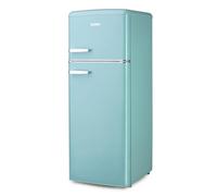 DOMO Retro Vintage DO91705R Double Door Refrigerator Turquoise 144 cm