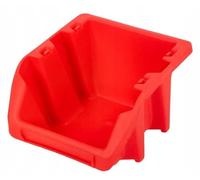DomoDomo Kistenberg Workshop Organiser 14.4 x 11.8 x 8.4 cm, Compatible with Binner Board, Robust Tool Tray Made of High-Quality Plastic, Red