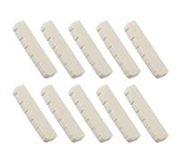 Domofa - 43mm Electric Guitar Slotted Bone Nut 6 String Flat Bottom