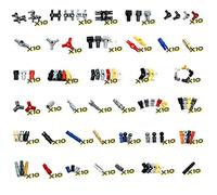 Domoni Technical Parts Compatible with Major Brand Bricks Pin Liftarm Beam Axle Panel Car Building Blocks MOC 370PCS