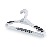Domopak Living 8001410073686 Set 0.8 x 5 Hanger, Plastic, white, 42 x 21.5 cm