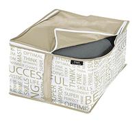 Domopak Under Bed Storage 30x40x20cm in brown/grey, Polyester, 30 x 40 x 20 cm