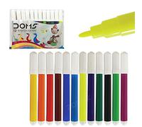 DOMS 12 Aqua Mini Water Colouring Pens - Pens - Unique Push Resistant Tip