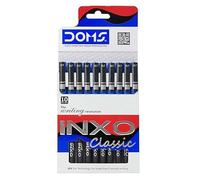 Doms Inxo Classic Ballpoint Pen| The Writing Revolution| ULV Ink Technology For Break Free & Smooth Writing| Ink Colour- Blue| 10 Ballpen Pack| For Daily Writing Use