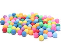 DOMTEK Colored Ping Pong Balls 40mm 2.4g Entertainment Table Tennis Balls Mixed Colors for Game and Advertising (25)