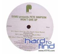 Domu Presents Pete Simpson - Wont Give Up [12" VINYL]