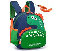 Domueay Toddler Backpack Kids School Bag Boys Cute Dinosaur Backpack Nursery Kindergarten Children's Backpack with Reins Lightweight Waterproof Preschool Rucksack 1-5 Years