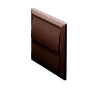 Domus 100mm Wall Outlets with Gravity Flaps - Brown