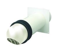 Domus 2447W High Rise Through Wall Duct Installation Kit (100mm) White