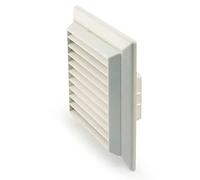 DOMUS 44954W 100mm Outlet Louvered Grille with Fly Screen-White