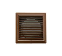 Domus F6904B Fixed Ventilation Grille for 150mm Diameter Duct - Brown