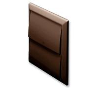(DOMUS) GRAVITY FLAP OUTLET, 4" 100MM, BROWN | HVAC DUCTING ACCESSORIES, 1 X QTY - 44910B