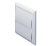 (DOMUS) GRAVITY FLAP OUTLET, 4" 100MM, WHITE, Product Range 44910x Series, Hvac Ducting Accessories - 44910W
