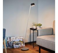 Domus LED floor lamp CAI, dimmable, graphite/off-white