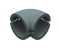 Domus Thermal Easipipe Rigid Duct 150mm 90 Insulation Horizontal Bend Grey | Rigid ducting for domestic ventilation systems