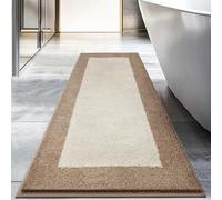 DOMUSTEX Washable Bathroom Rug 60 x 150 cm, Non Slip Bath Mat, Absorbent and Quick Dry Bath Runner Rug for Shower, Bathtub, Sink, Floor
