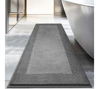 DOMUSTEX Washable Bathroom Rug 60 x 150 cm, Non Slip Bath Mat, Absorbent and Quick Dry Bath Runner Rug for Shower, Bathtub, Sink, Floor
