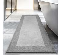 DOMUSTEX Washable Bathroom Rug 60 x 150 cm, Non Slip Bath Mat, Absorbent and Quick Dry Bath Runner Rug for Shower, Bathtub, Sink, Floor