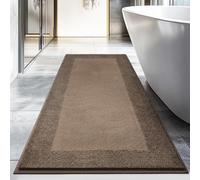 DOMUSTEX Washable Bathroom Rug 76 x 150 cm, Non Slip Bath Mat, Absorbent and Quick Dry Bath Runner Rug for Shower, Bathtub, Sink, Floor