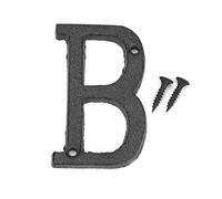 Domybestshop C0F1 door plate and fixing screws (letter B), acrylic