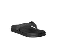 DON ALGODON Licia Women's Summer Flip Flops Sandals for Beach, Pool and Walking, Black/White, 4 UK