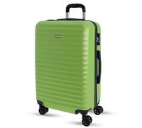 Don Algodon Medium Suitcase 23 kg | Rigid Travel Suitcase with 4 Double Wheels 360º, TSA Lock and Telescopic Handle | Waterproof Luggage for Airplane Travel, Green, Mediana, Classic