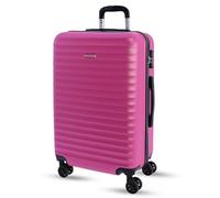 Don Algodon Medium Suitcase 23 kg | Rigid Travel Suitcase with 4 Double Wheels 360º, TSA Lock and Telescopic Handle | Waterproof Luggage for Airplane Travel, Pink, Mediano, Classic