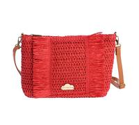 Don Algodon Women's Beja Shoulder Beach Summer Raffia Bag, red, Normal