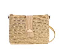 Don Algodon Women's Faro Shoulder Beach Summer Raffia Bag, Gold