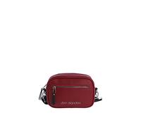 DON ALGODON Women's Gabriela University Shoulder Bag Casual Large Capacity Zipper Closure, red, 22x8x15 cm