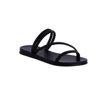 DON ALGODON - Women's summer sandals - flip flops - women's flip flops - comfortable flip flops for the beach, pool and walk - Freedom, Black/White, 8.5 UK