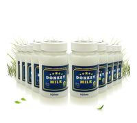DON DONKEY'S® Donkey Milk 1 Litre | 10 x 100 ml Bottles | Fresh Raw Milk for Nutrition & Skin Care | Chilled Shipping for Freshness & Quality | Low Lactose Milk for Sensitive Skin & Allergy Sufferers