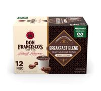 Don Francisco's Breakfast Blend Dark Roast Coffee Pods, Pack of 12