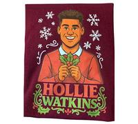 Don It Funny Christmas Jumper - Ollie Watkins Aston Villa Hollie Watkins. Long Sleeve Festive Design - Claret Colour Jumper (UK, Alpha, XXL, Regular, Regular)